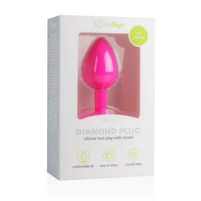 Easytoys Diamond - fehér köves anál dildó (kicsi) - pink - 3 590 Ft Easytoys Diamond - fehér köves anál dildó (kicsi) - pink - 3 590 Ft