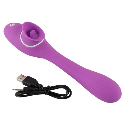 You2Toys 2 Function Vibe - akkus 2in1 vibrátor (lila)