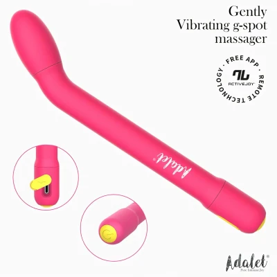 Adalet Gently - App-vezérelt G-pont és prosztata vibrátor (pink)