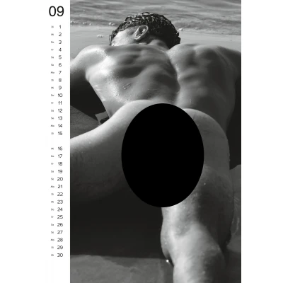 Akt férfi naptár 2026 - erotikus pin-up ajándék
