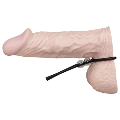 You2Toys - Állítható, gyöngyös péniszgyűrű (fekete)