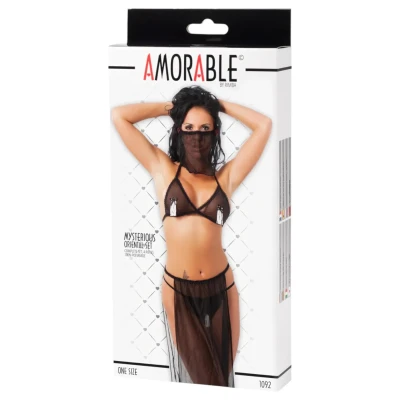 Amorable - fekete hastáncos jelmez nőknek (S-L)