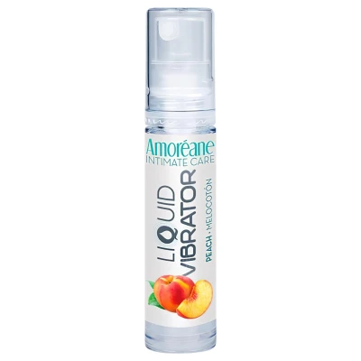 Amoréane - folyékony vibrátor izgató síkosító, őszibarack (10 ml)