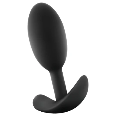 Anal Adventures Platinum M - anál plug (fekete, közepes)