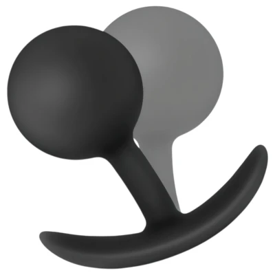 Anal Adventures Platinum Vibra Plug - anál dildó (fekete)