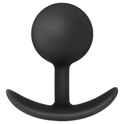 Anal Adventures Platinum Vibra Plug - anál dildó (fekete)