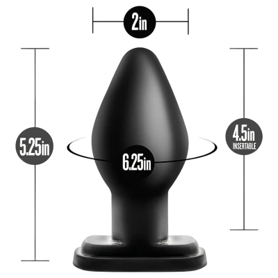 Anal Adventures XL - extra nagy anál plug (fekete)