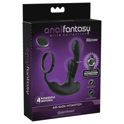 Anal Fantasy Ass-Gasm IntiMotion - anál- és prosztata vibrátor (fekete)