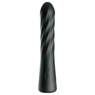 Anal Fantasy Twist Ecstasy - forgó-lökő anál vibrátor (fekete)