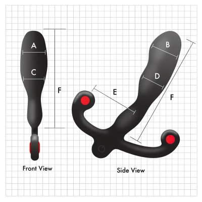 Aneros Helix Syn V - akkus prosztata vibrátor (fekete) - 12,7 cm