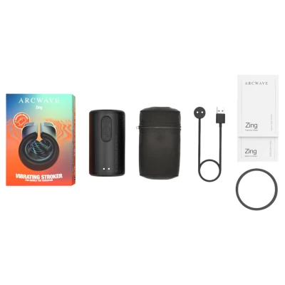 Arcwave Zing - 2 motoros maszturbátor férfiaknak (fekete)
