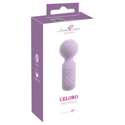 Beau Coeur Celoro - mini wand masszírozó vibrátor (lila)