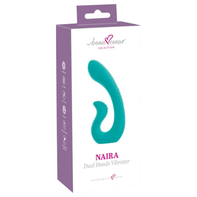 Beau Coeur Naira - G-pont és csiklóizgató vibrátor (zöld)