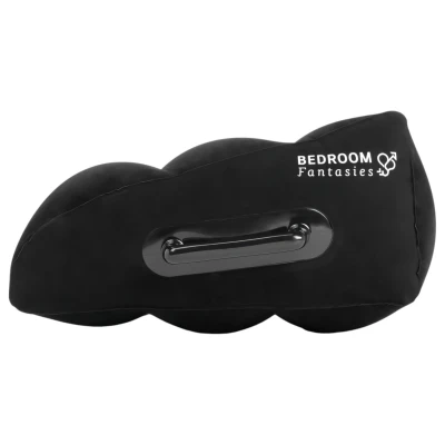Bedroom Fantasies - felfújható szexpárna kapaszkodókkal (fekete)