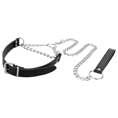 Bedroom Fantasies - nyakörv pórázzal, bondage szett (fekete)