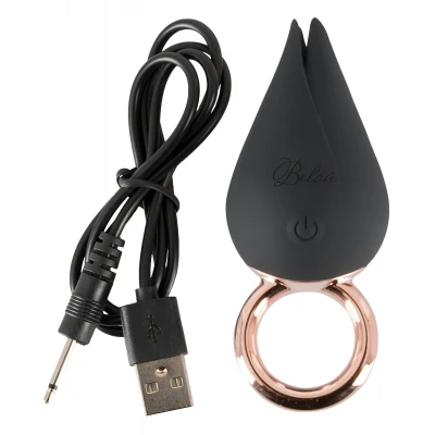 Belou - akkus, vízálló csiklóizgató vibrátor (fekete)