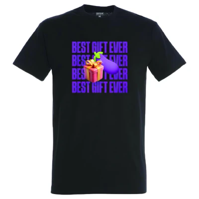 Best Gift Ever - férfi pamut póló (fekete)