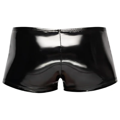 Black Level - cipzáras, fényes férfi short (fekete)
