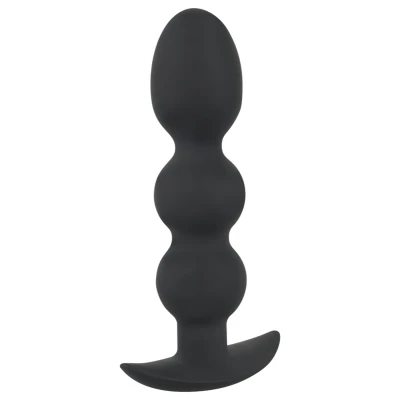 Black Velvets Heavy - 145 g-os gömbös anál plug (fekete)