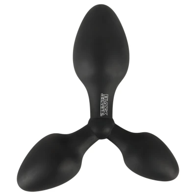 Black Velvets - tripla butt plug, anál plug (fekete)