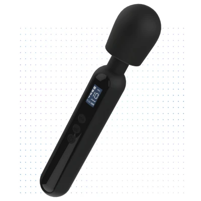 BLAQ - digitális wand masszírozó vibrátor (fekete)