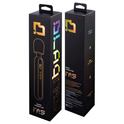 BLAQ - nagy digitális wand masszírozó vibrátor (fekete)