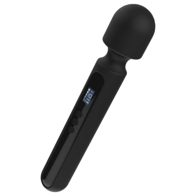 BLAQ - nagy digitális wand masszírozó vibrátor (fekete)