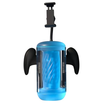 BLOWCAST Wingman Lite - automata gamer maszturbátor (kék)