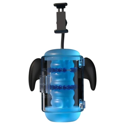 BLOWCAST Wingman Plus - automata gamer maszturbátor (kék)