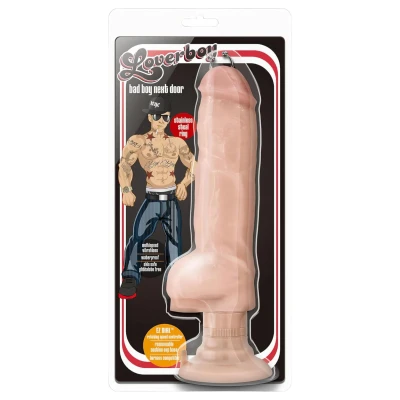 Blush Bad Boy - piercinges vibrátor - 33 cm (testszínű)