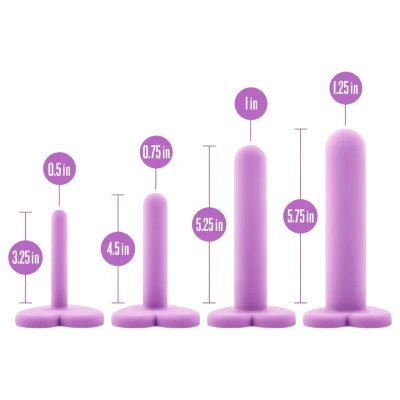 Blush Wellness - hüvelytágító dilátor szett nőknek (lila)