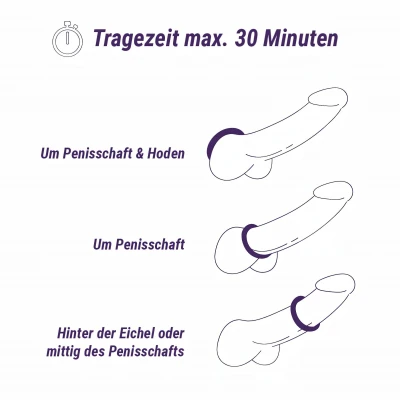 Boners - szilikon péniszgyűrű szett - 6 db (szürke)