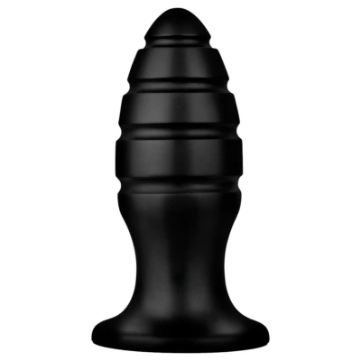 BUTTR Aftershock - fekete óriás anál plug haladóknak (23 cm)