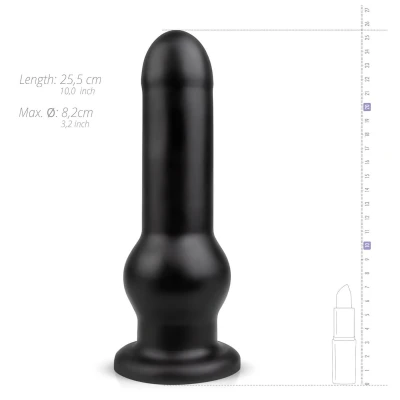 BUTTR Tactical I - tapadókorongos dildó (fekete)