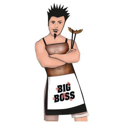 CHEFCOCK - BIG BOSS mókás kötény, erotikus ajándék