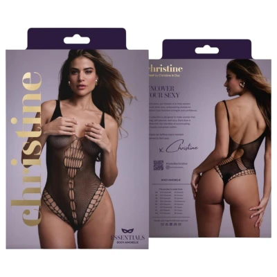Christine - fekete necc body (S-L)