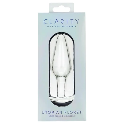 Clarity Utopian Floret - üveg anál plug (átlátszó)