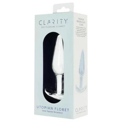 Clarity Utopian Floret - üveg anál plug (átlátszó)
