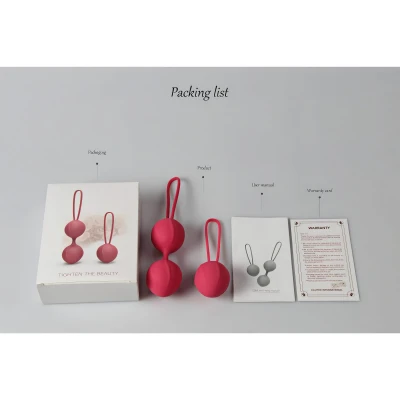 Cotoxo Cherry - 2 részes gésagolyó szett kegel tornához (piros)