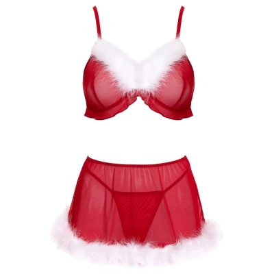 Cottelli - Xmas fehérnemű szett (piros)