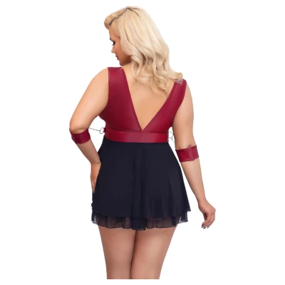 Cottelli Bondage Plus Size - babydoll (piros)