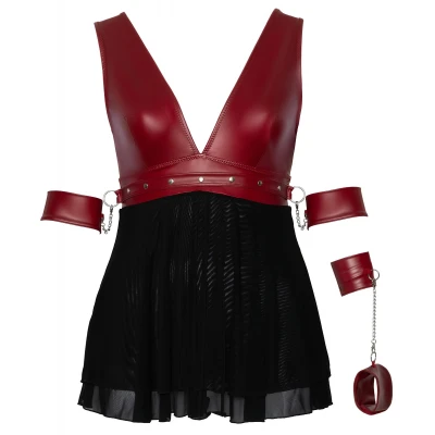 Cottelli Bondage Plus Size - babydoll (piros)