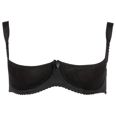 Cottelli Plus Size - push-up mellemelő (fekete)