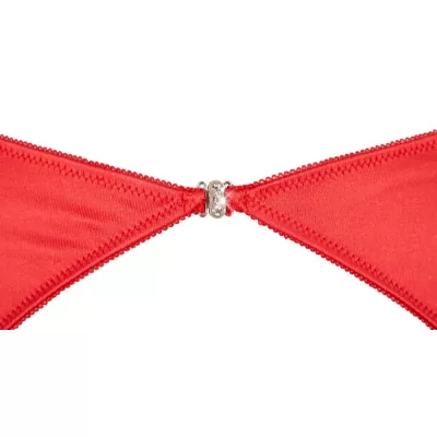 Cottelli - szíves nyitott push-up melltartó szett (piros)