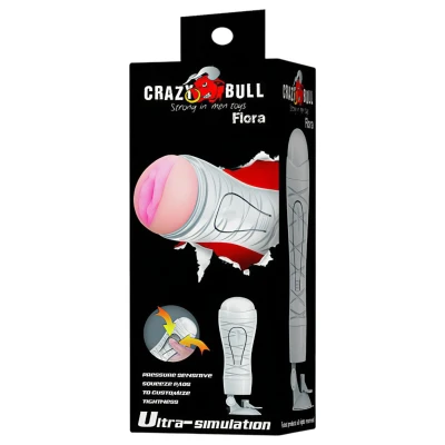 Crazy Bull - tapadókorongos maszturbátor férfiaknak (testszínű)