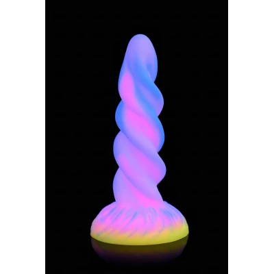 Creature Cocks Moon Rider - sötétben világító unikornis dildó (lila-pink)