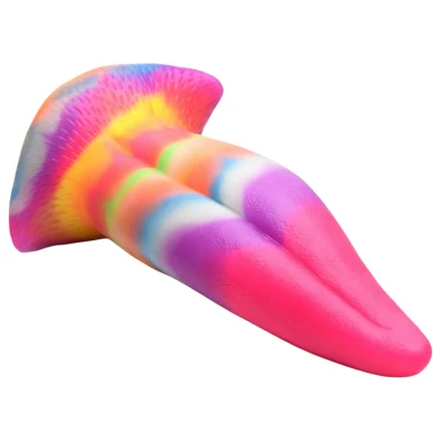 Creature Cocks Tongue - sötétben világító szilikon fantázia dildó (21 cm)