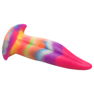 Creature Cocks Tongue - sötétben világító szilikon fantázia dildó (21 cm)