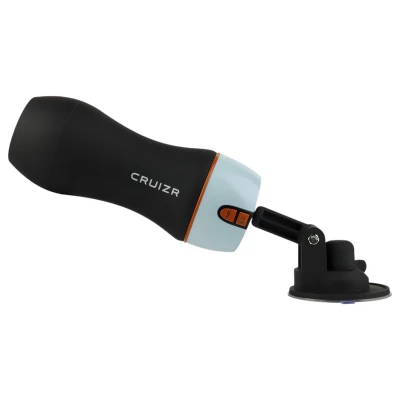 CRUIZR CM06 - akkus, nyögő vibráló maszturbátor férfiaknak (fekete-kék)
