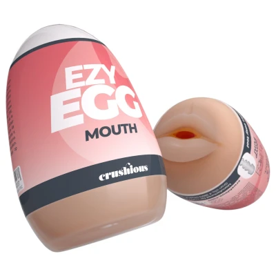 Crushious Ezy Egg Mouth - maszturbátor tojás férfiaknak (testszínű)